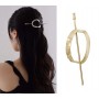 Accesoriu de par modern Japonez pentru cocuri din metal JPN04AA Auriu